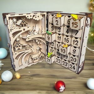 Könyv adventi naptár - karácsony - adventi díszek - adventi naptár - Meska.hu