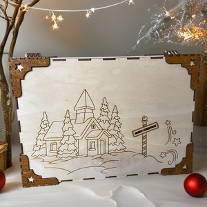 Könyv adventi naptár - karácsony - adventi díszek - adventi naptár - Meska.hu