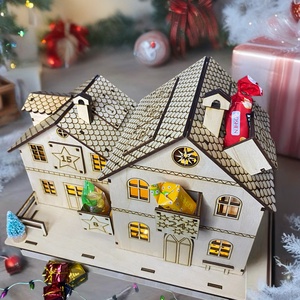 Házikó adventi naptár - karácsony - adventi díszek - adventi naptár - Meska.hu