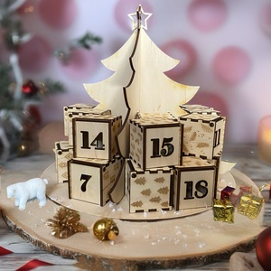 Karácsonyfa adventi naptár - karácsony - adventi díszek - adventi naptár - Meska.hu