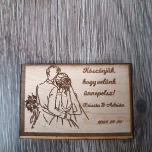 Esküvő - köszönő ajándék, Esküvő, Emlék & Ajándék, Köszönőajándék, Famegmunkálás, MESKA