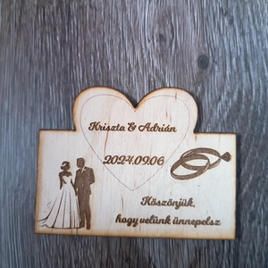 Esküvői köszönőajándék, Esküvő, Emlék & Ajándék, Köszönőajándék, Gravírozás, pirográfia, MESKA