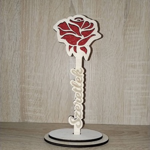 Lézer vágott örökrózsa  - esküvő - dekoráció - asztaldísz - Meska.hu