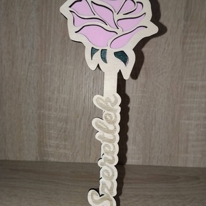 Lézer vágott örökrózsa  - esküvő - dekoráció - asztaldísz - Meska.hu