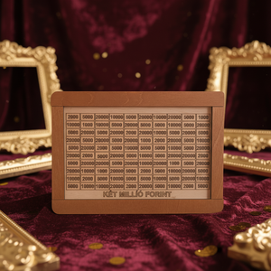 Milliós persely , Otthon & Életmód, Dekoráció, Asztal és polc dekoráció, Persely, Famegmunkálás, Gravírozás, pirográfia, MESKA