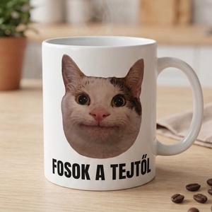 Fosok a tejtől bögre - Meska.hu