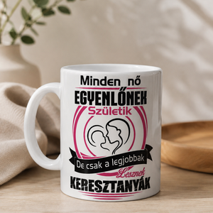  Keresztanya és  Keresztapa páros bögre �  ajándék a legjobb keresztszülőknek - baba - mama - keresztelő kellékek - keresztelőajándékok - Meska.hu