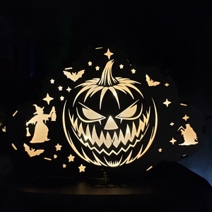 Halloween témájú lámpás  - Meska.hu