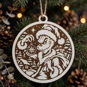  Grinch-es Karácsonyi fenyőfa dísz  - Meska.hu
