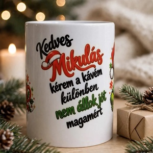 Karácsonyi bögre Grinches - otthon & életmód - konyhafelszerelés, tálalás - tálalás - bögre & csésze - Meska.hu
