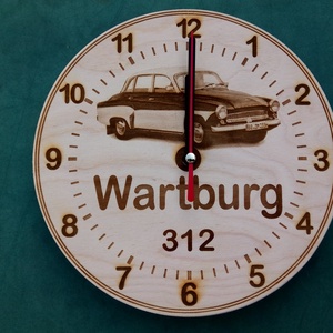 Wartburg 312 mintás falióra. (Kisminta.) - Meska.hu