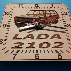 LADA 2102 mintás falióra. Ladás óra. (Négyszögletes számlappal.) - otthon & életmód - dekoráció - fali és függő dekoráció - falióra & óra - Meska.hu