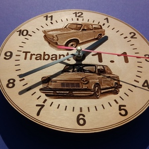 Trabant 1.1 limuzin, kombi mintás falióra. Trabantos óra. - otthon & életmód - dekoráció - fali és függő dekoráció - falióra & óra - Meska.hu