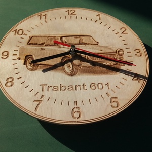 Trabant 601 kombi mintás falióra. Trabantos óra. - otthon & életmód - dekoráció - fali és függő dekoráció - falióra & óra - Meska.hu