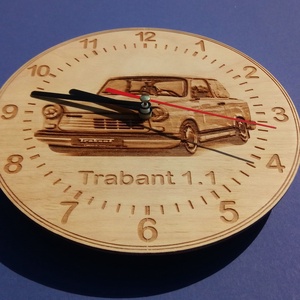 Trabant 1.1 limuzin mintás falióra. Trabantos óra. - otthon & életmód - dekoráció - fali és függő dekoráció - falióra & óra - Meska.hu