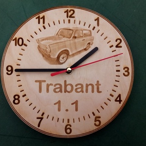 Trabant 1.1 kombi mintás falióra. Trabantos óra. (Kisminta.) - otthon & életmód - dekoráció - fali és függő dekoráció - falióra & óra - Meska.hu