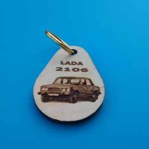 LADA 2106 mintás kulcstartó. Ladás függő.  - táska & tok - kulcstartó & táskadísz - kulcstartó - Meska.hu