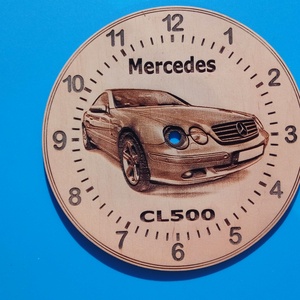 Mercedes CL500 mintás falióra. Mercedeses óra. - otthon & életmód - dekoráció - fali és függő dekoráció - falióra & óra - Meska.hu