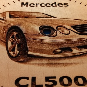 Mercedes CL500 mintás falióra. Mercedeses óra. - otthon & életmód - dekoráció - fali és függő dekoráció - falióra & óra - Meska.hu