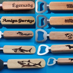 Gravírozott sörnyitók. Állat mintával, céges logóval vagy más, egyedi megrendelés szerint is kérheted., Otthon & Életmód, Konyhafelszerelés, tálalás, Italos kellékek, Sörnyitó, Gravírozás, pirográfia, MESKA