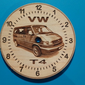 VW, VolksWagen T4 mintás falióra. Vws, volkswagenes képpel. - otthon & életmód - dekoráció - fali és függő dekoráció - falióra & óra - Meska.hu