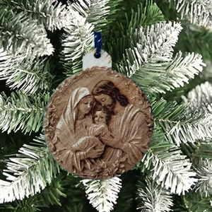 Krisztus függő. Jézuska gyerekként. Visszapillanto tükörre, foggantyúra, csillárra dísznek vagy hátizsákra jelölőnek., Otthon & Életmód, Dekoráció, Fali és függő dekoráció, Függődísz, Gravírozás, pirográfia, MESKA
