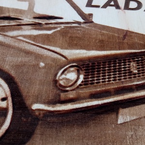LADA 2101 falikép. Ladás gravírozás. Zsiguli kép. - otthon & életmód - dekoráció - kép & falikép - fából készült kép - Meska.hu