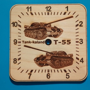 Fegyver (T55 tank) mintás falióra. Tankos, fegyveres óra. - otthon & életmód - dekoráció - fali és függő dekoráció - falióra & óra - Meska.hu
