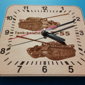 Fegyver (T55 tank) mintás falióra. Tankos, fegyveres óra. - otthon & életmód - dekoráció - fali és függő dekoráció - falióra & óra - Meska.hu