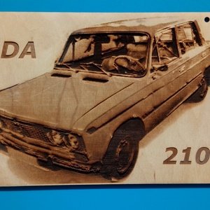 LADA 2103 mintás falikép. , Otthon & Életmód, Dekoráció, Fali és függő dekoráció, Függődísz, Gravírozás, pirográfia, MESKA