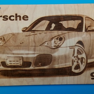 Porsche 911 mintás falikép. , Otthon & Életmód, Dekoráció, Fali és függő dekoráció, Függődísz, Gravírozás, pirográfia, MESKA