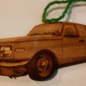 Wartburg 1.3 L mintás karácsonyfadísz, függő. Visszapillantóra, nyakba, szekrényajtóra, hátizsákra.  - otthon & életmód - dekoráció - fali és függő dekoráció - függődísz - Meska.hu