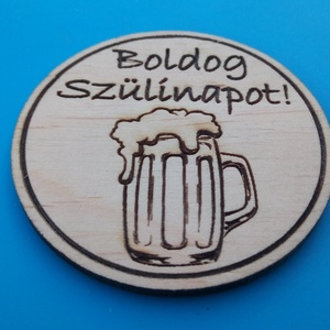 Boldog születésnapot mintás hűtőmágnes. Fiú. - otthon & életmód - konyhafelszerelés, tálalás - konyhai dekoráció - hűtőmágnes - Meska.hu