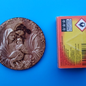 Új szülött Krisztus mintás hűtőmágnes.  Újszülött - otthon & életmód - konyhafelszerelés, tálalás - konyhai dekoráció - hűtőmágnes - Meska.hu