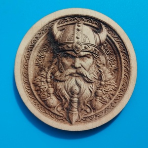 Viking fej nap mintás hűtőmágnes. , Otthon & Életmód, Konyhafelszerelés, tálalás, Konyhai dekoráció, Hűtőmágnes, Gravírozás, pirográfia, MESKA