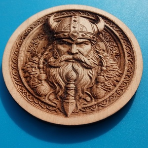 Viking fej nap mintás hűtőmágnes.  - otthon & életmód - konyhafelszerelés, tálalás - konyhai dekoráció - hűtőmágnes - Meska.hu