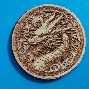 Sárkány (1)  mintás hűtőmágnes. , Otthon & Életmód, Konyhafelszerelés, tálalás, Konyhai dekoráció, Hűtőmágnes, Gravírozás, pirográfia, MESKA
