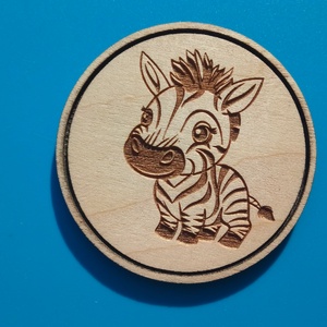 Zebra mintás hűtőmágnes.  - otthon & életmód - konyhafelszerelés, tálalás - konyhai dekoráció - hűtőmágnes - Meska.hu