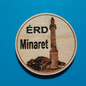 Érd, minarett mintás hűtőmágnes.  - otthon & életmód - konyhafelszerelés, tálalás - konyhai dekoráció - hűtőmágnes - Meska.hu