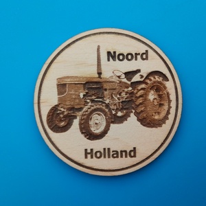 Noord Holland traktor mintás hűtőmágnes. , Otthon & Életmód, Konyhafelszerelés, tálalás, Konyhai dekoráció, Hűtőmágnes, Gravírozás, pirográfia, MESKA