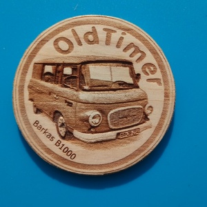 barkas 5sz S mintás hűtőmágnes. , Otthon & Életmód, Konyhafelszerelés, tálalás, Konyhai dekoráció, Hűtőmágnes, Gravírozás, pirográfia, MESKA