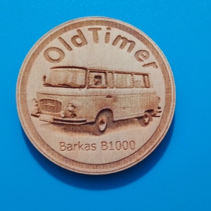barkas 8sz mintás hűtőmágnes. , Otthon & Életmód, Konyhafelszerelés, tálalás, Konyhai dekoráció, Hűtőmágnes, Gravírozás, pirográfia, MESKA