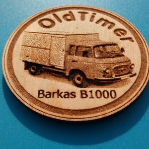 Barkas hűtős mintás hűtőmágnes.  - otthon & életmód - konyhafelszerelés, tálalás - konyhai dekoráció - hűtőmágnes - Meska.hu