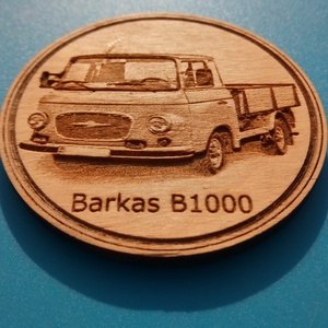 Barkas platós D mintás hűtőmágnes.  - otthon & életmód - konyhafelszerelés, tálalás - konyhai dekoráció - hűtőmágnes - Meska.hu