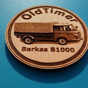 Barkas ponyvás mintás hűtőmágnes.  - otthon & életmód - konyhafelszerelés, tálalás - konyhai dekoráció - hűtőmágnes - Meska.hu
