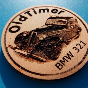 BMW 321 mintás hűtőmágnes.  - otthon & életmód - konyhafelszerelés, tálalás - konyhai dekoráció - hűtőmágnes - Meska.hu