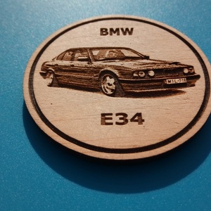 BMW E34 mintás hűtőmágnes.  - otthon & életmód - konyhafelszerelés, tálalás - konyhai dekoráció - hűtőmágnes - Meska.hu