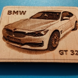 BMW GT320i mintás hűtőmágnes.  - otthon & életmód - konyhafelszerelés, tálalás - konyhai dekoráció - hűtőmágnes - Meska.hu