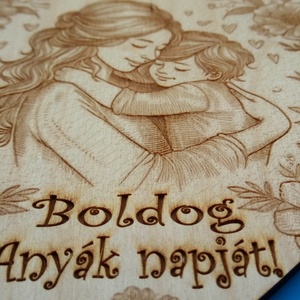 Boldog anyák napját! Ajándék falidísz édesanyának, anyukának, anyucinak, anyunak. - otthon & életmód - dekoráció - kép & falikép - fából készült kép - Meska.hu