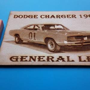 Lee Tábornok Dodge Chrager, amerikai autós találkozó résztvevőknek. Veterán őrülteknek. Fém tábla hangulattal. - otthon & életmód - dekoráció - kép & falikép - fából készült kép - Meska.hu